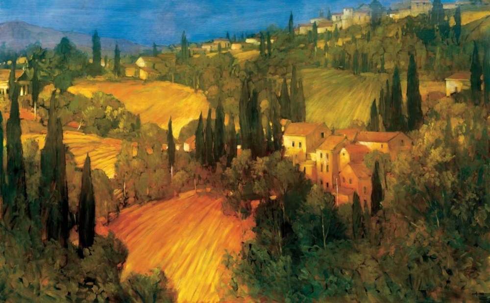 Wall Art Painting id:11528, Name: Hillsideide - Tuscany, Artist: Craig, Philip