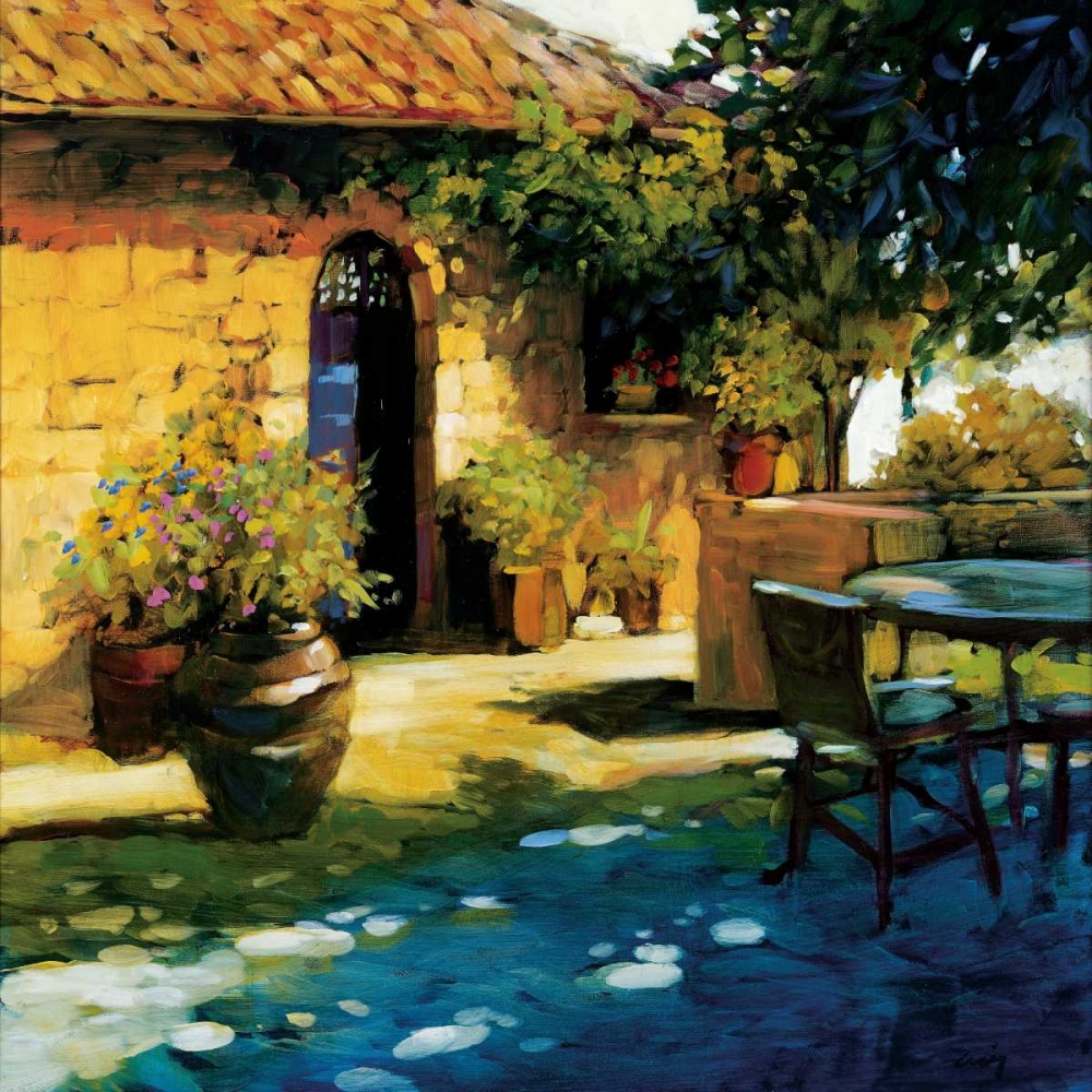Wall Art Painting id:12459, Name: Courtyard Retreat, Artist: Craig, Philip