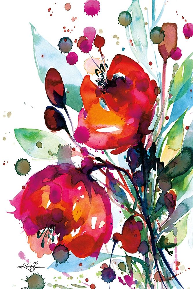 Wall Art Painting id:204124, Name: Floral Dream I, Artist: Stanion, Kathy Morton