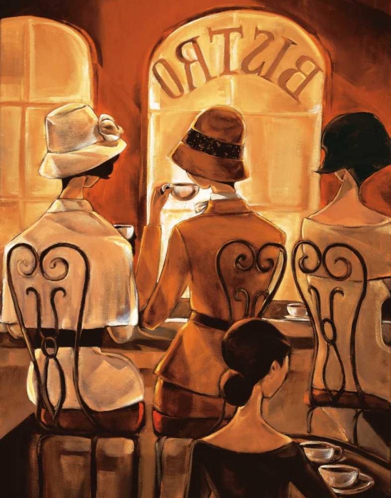 Wall Art Painting id:11637, Name: Rendez-vous au Bistro, Artist: Biddle, Trish
