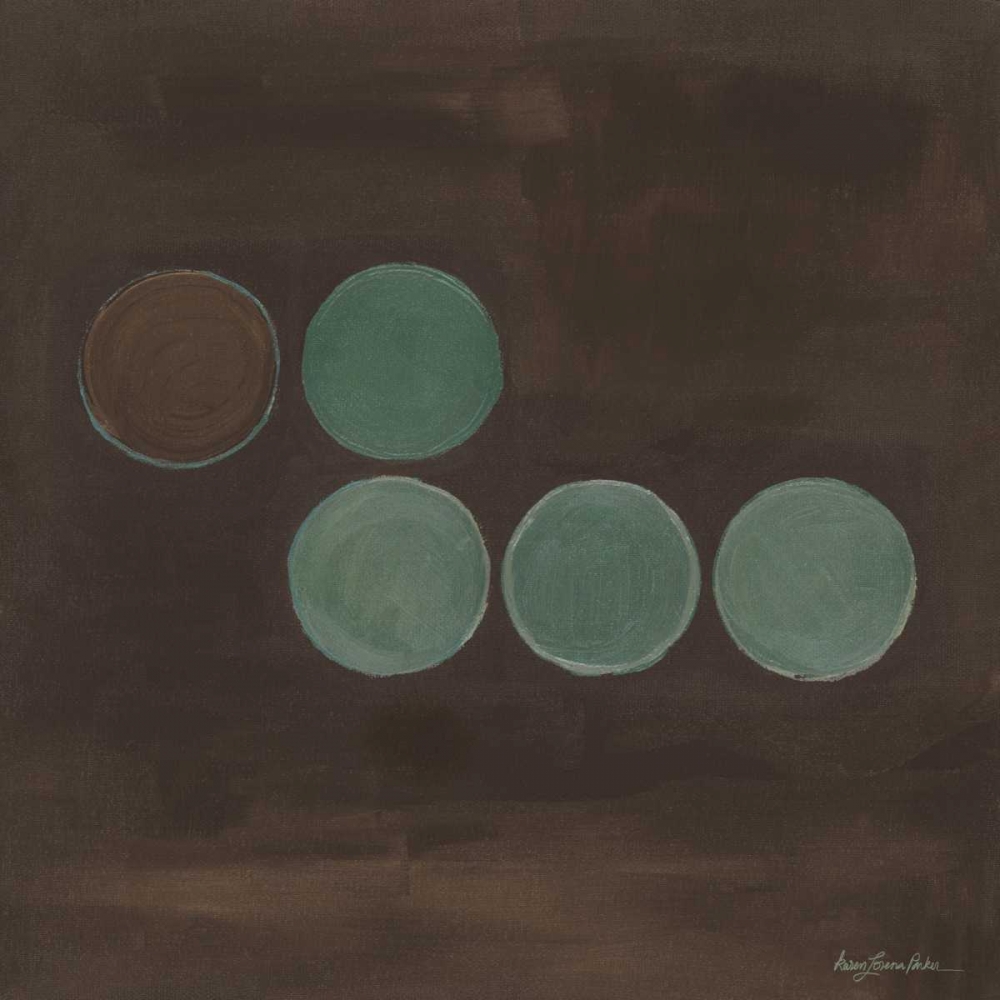 Wall Art Painting id:11306, Name: Aqua Lily Pads II, Artist: Parker, Karen Lorena