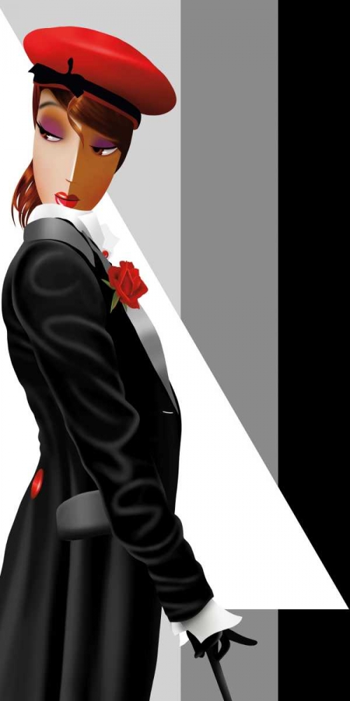 Wall art: Lauren in Uniform, by Bravo, Jordan