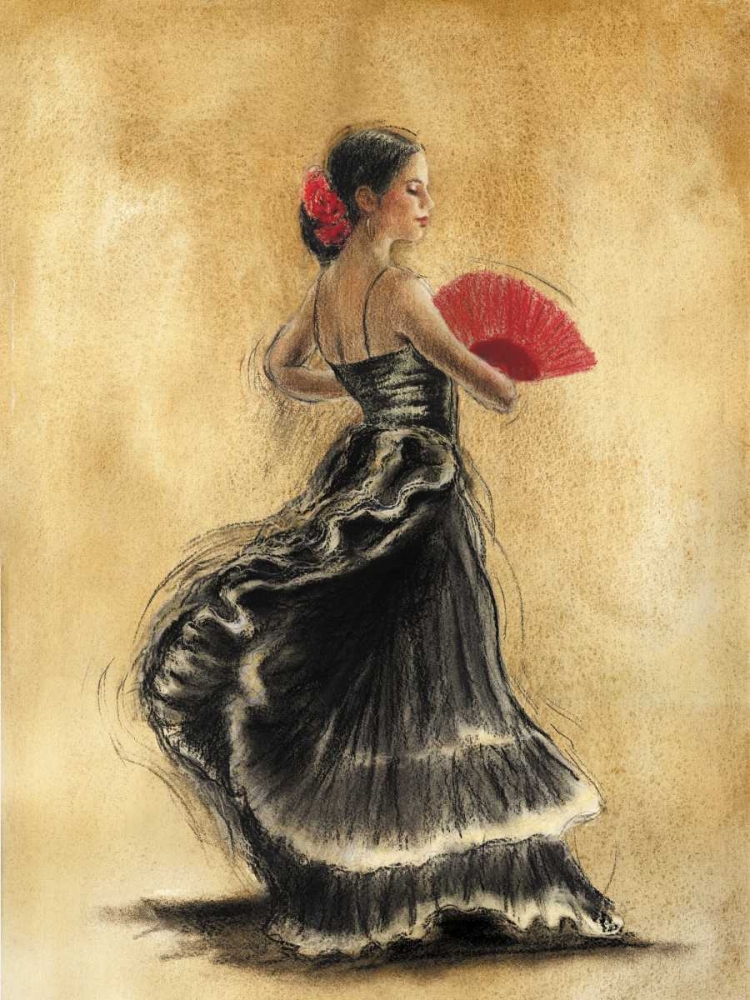 Wall art: Flamenco Dancer II, by Gold, Caroline