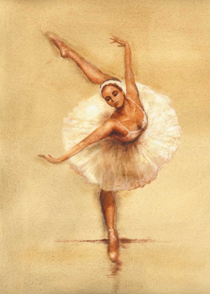 Wall art: Ballerina I, by Gold, Caroline