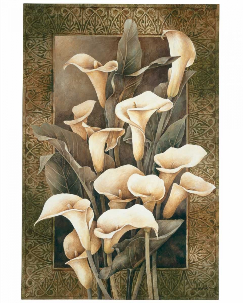 Wall Art Painting id:11980, Name: Golden Calla Lilies, Artist: Thompson, Linda