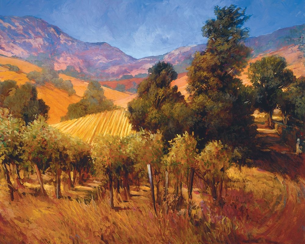 Wall Art Painting id:284180, Name: Southern Vineyard Hills, Artist: Craig, Philip