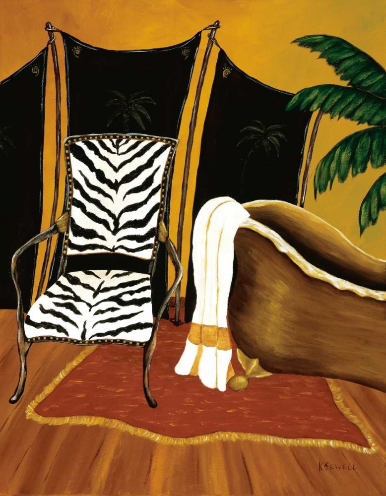 Wall Art Painting id:11678, Name: Safari Bath, Artist: Sewell, Krista