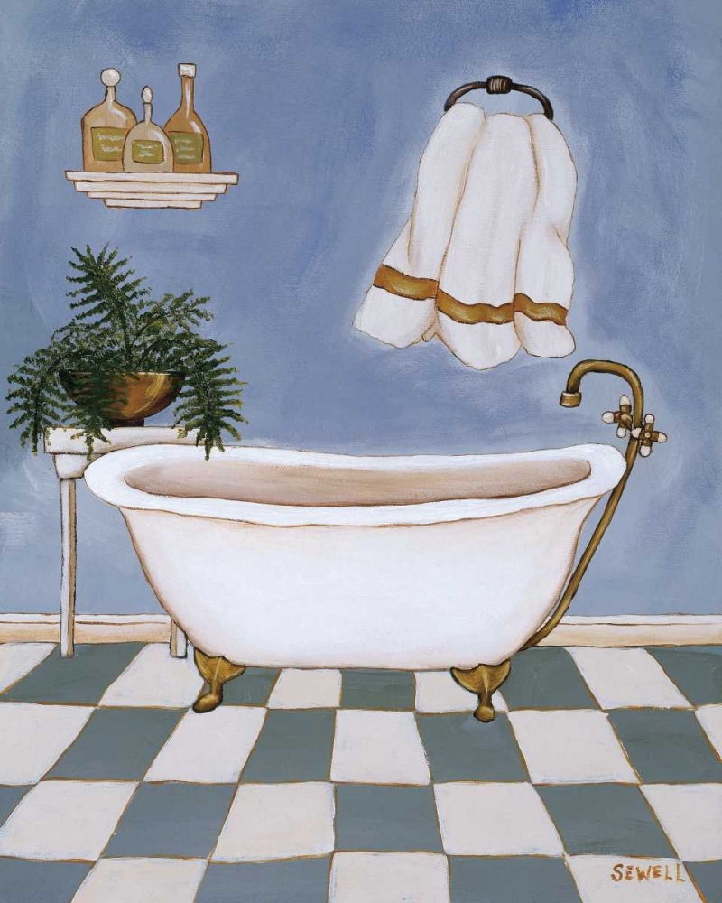 Wall Art Painting id:12749, Name: Blue Mood II, Artist: Sewell, Krista