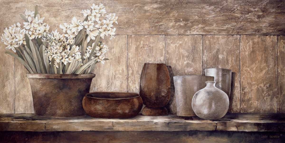 Wall Art Painting id:11089, Name: Hyacinth on a Sideboard, Artist: Thompson, Linda