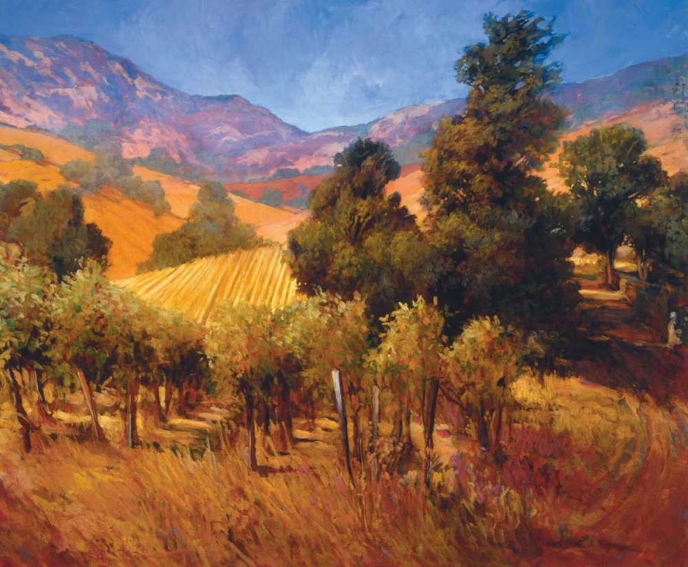 Wall Art Painting id:11990, Name: Southern Vineyard Hillside, Artist: Craig, Philip