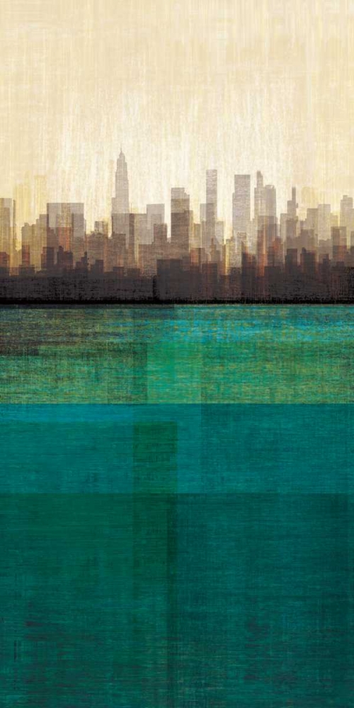 Wall art: Metropolitan Jewel-Box - Emerald, by Amori