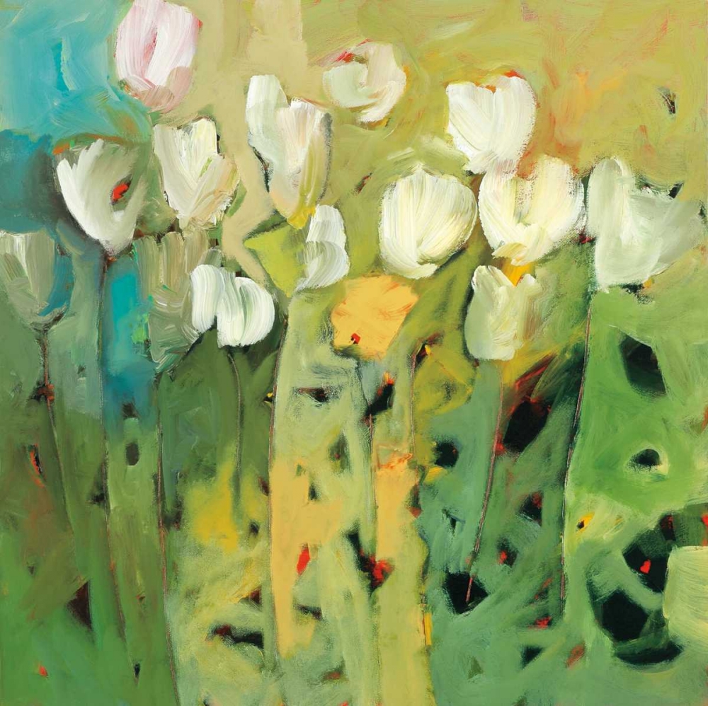 Wall Art Painting id:36722, Name: White tulips II, Artist: Harwood, Jennifer