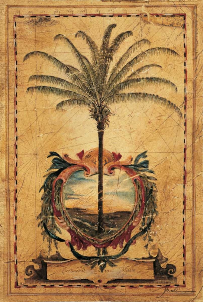 Wall Art Painting id:11327, Name: Sunset Palm, Artist: Jardine, Liz