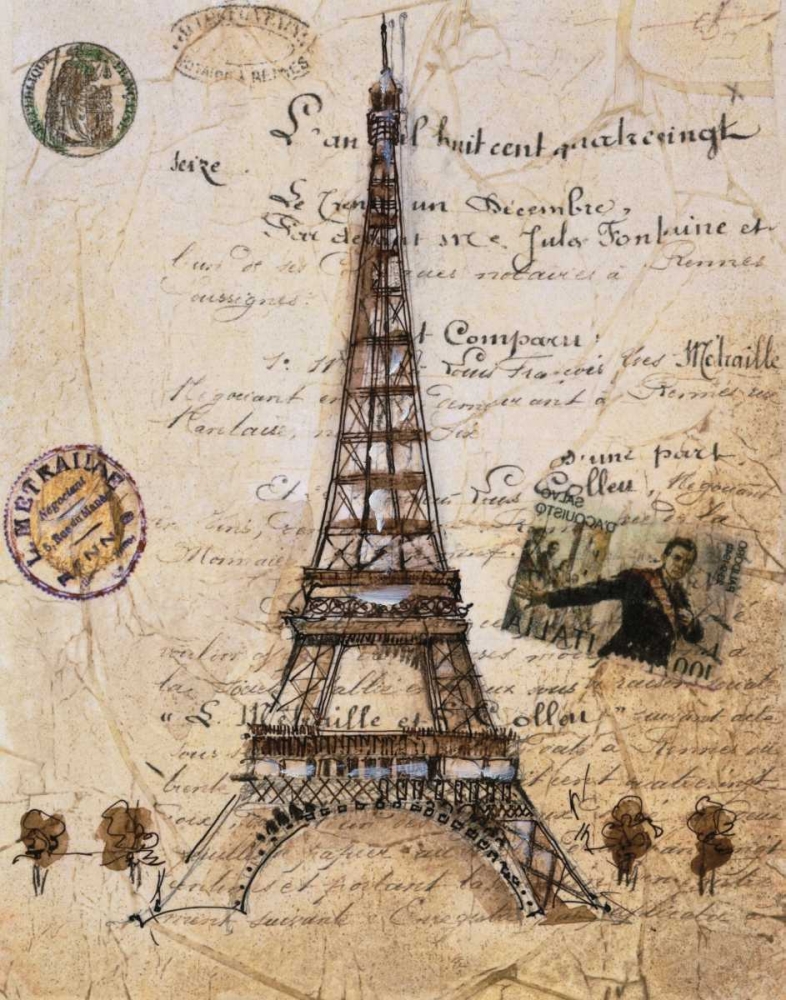 Wall Art Painting id:11465, Name: La Tour Eiffel, Artist: Jardine, Liz