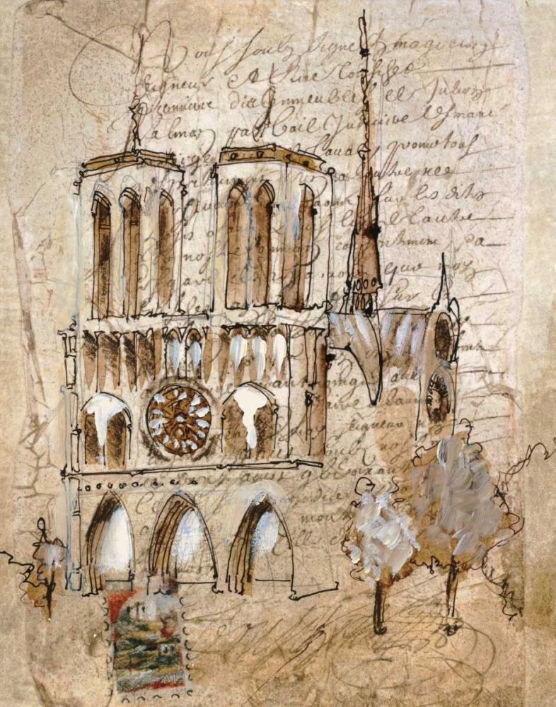 Wall Art Painting id:11466, Name: Notre Dame, Artist: Jardine, Liz