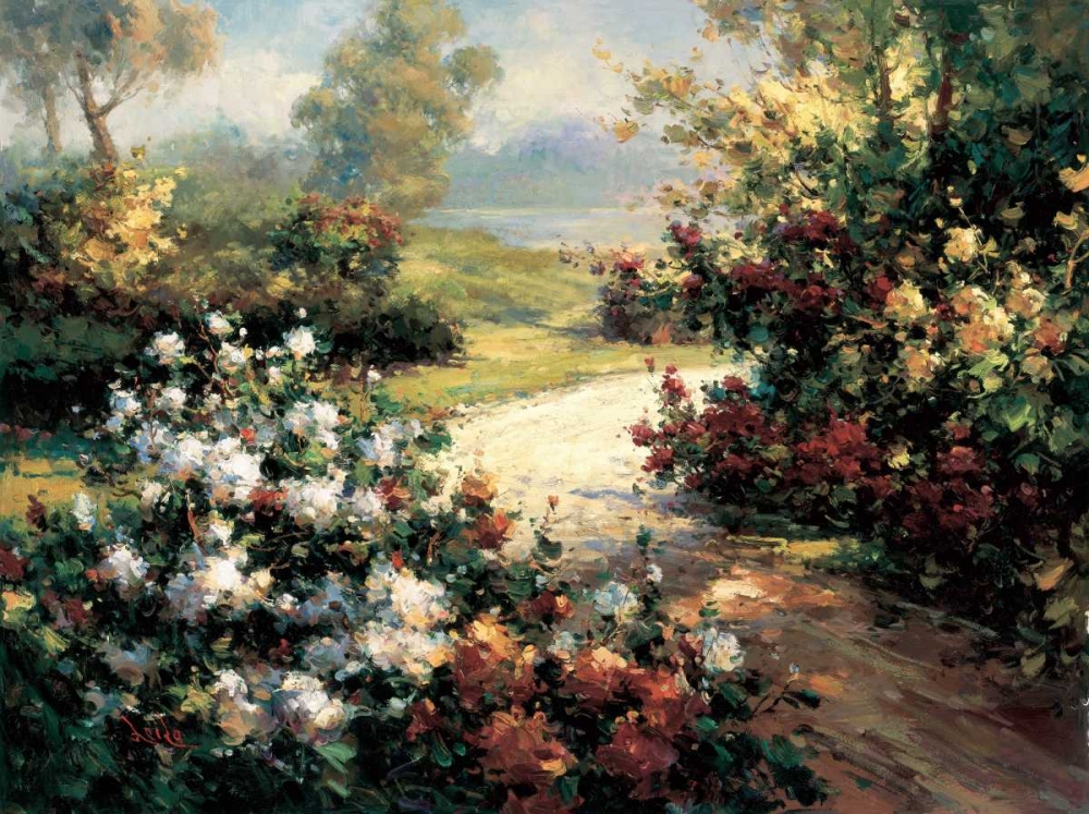 Wall art: Pathway of Flowers, by Leila