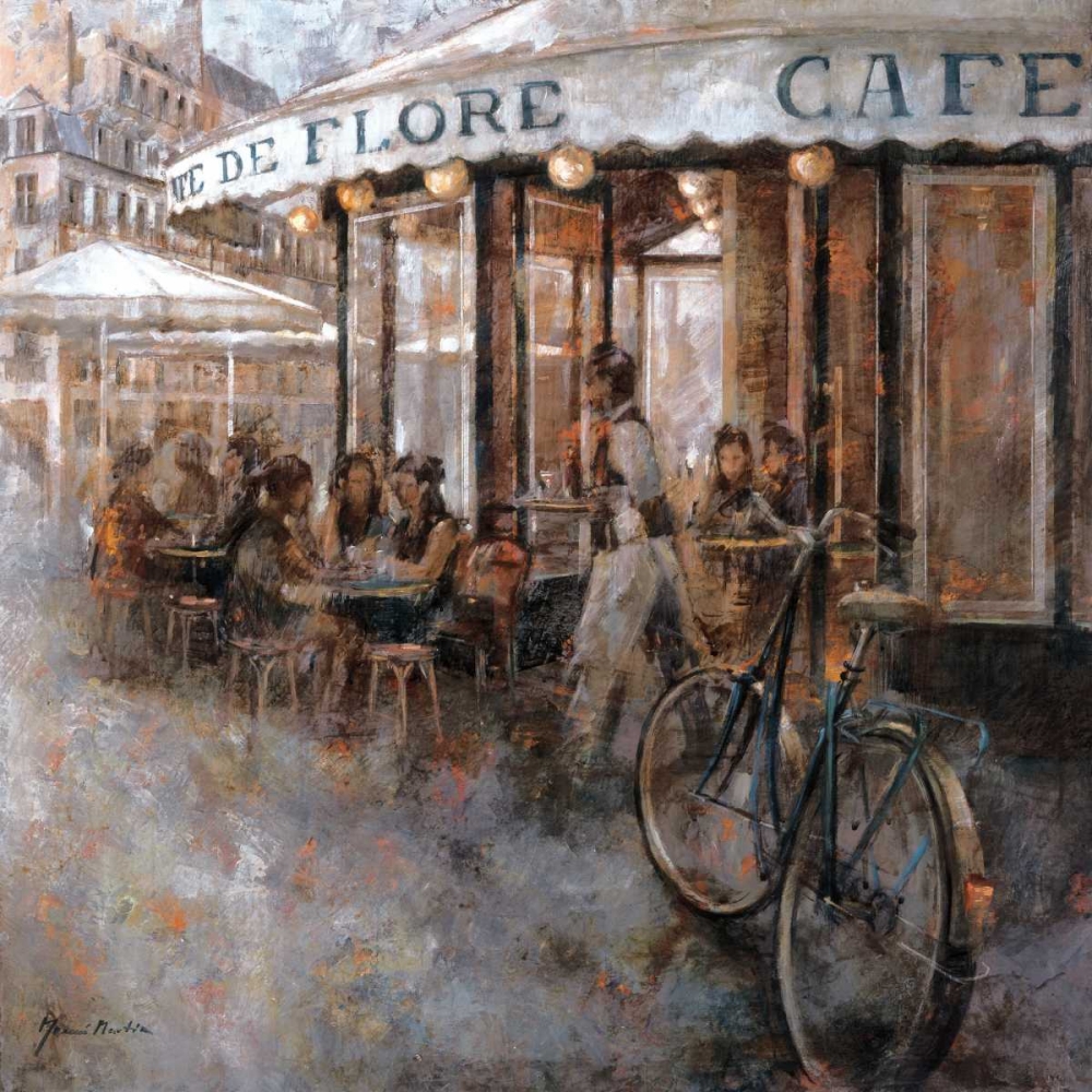 Wall Art Painting id:13036, Name: Cafe de Flore Paris, Artist: Martin, Noemi