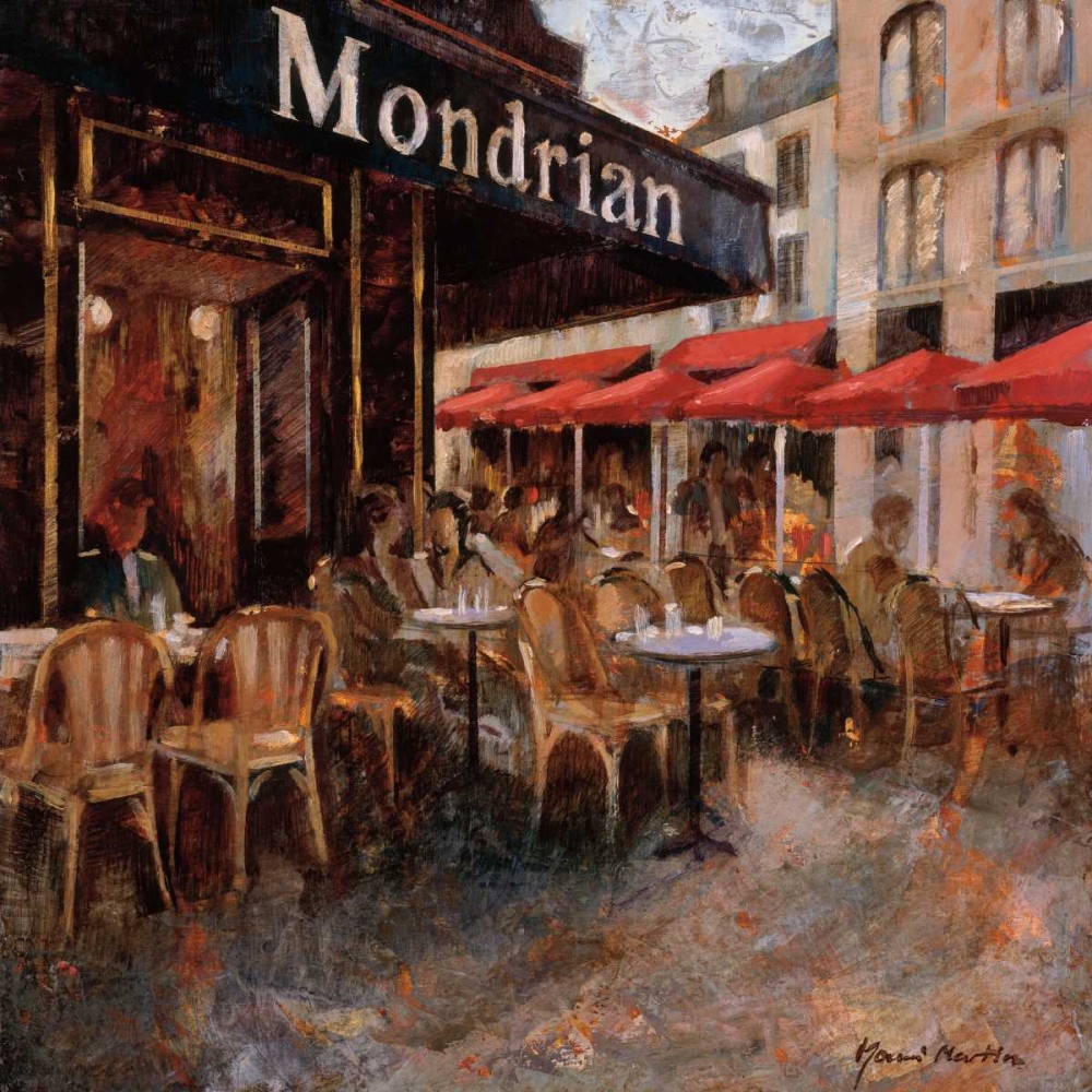 Wall Art Painting id:13037, Name: Mondrian Cafe, Artist: Martin, Noemi