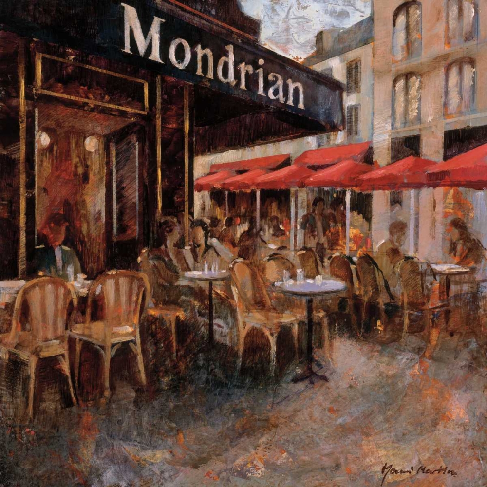 Wall Art Painting id:12866, Name: Mondrian Cafe, Artist: Martin, Noemi