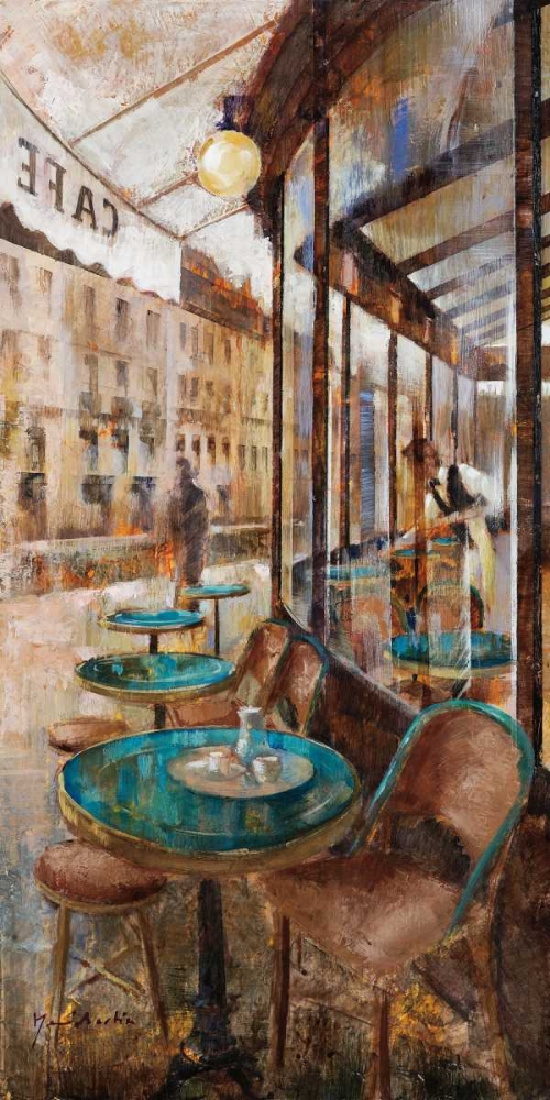 Wall Art Painting id:36796, Name: Terraza Cafe de Flore, Artist: Martin, Noemi
