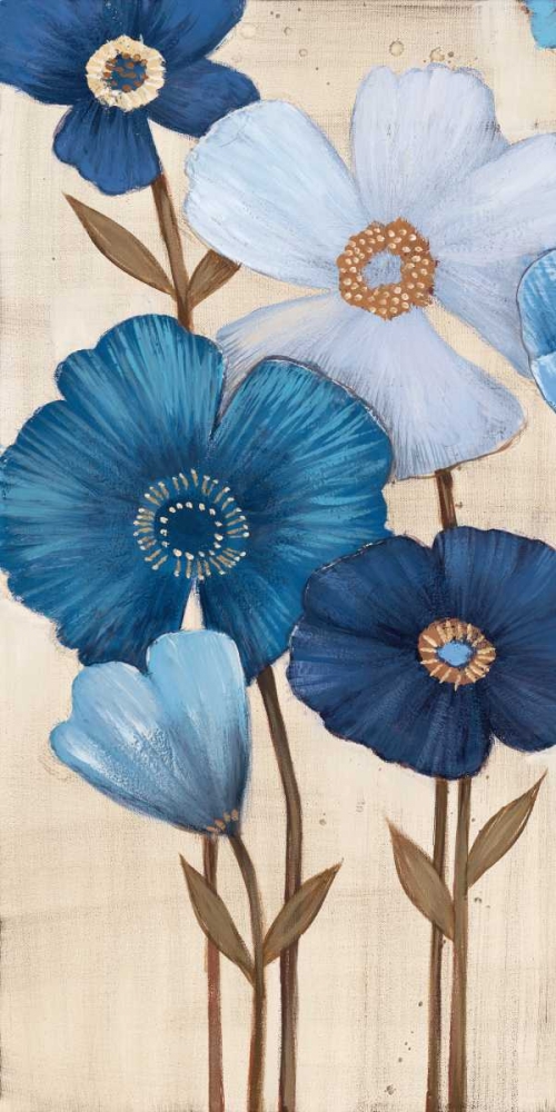 Wall Art Painting id:12716, Name: Fleurs Bleues I, Artist: MAJA
