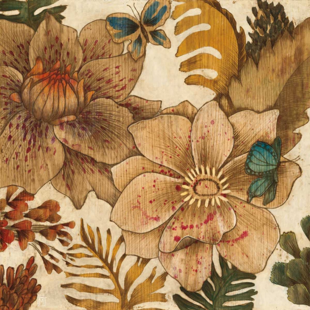 Wall art: Fleurs De Bois, by MAJA