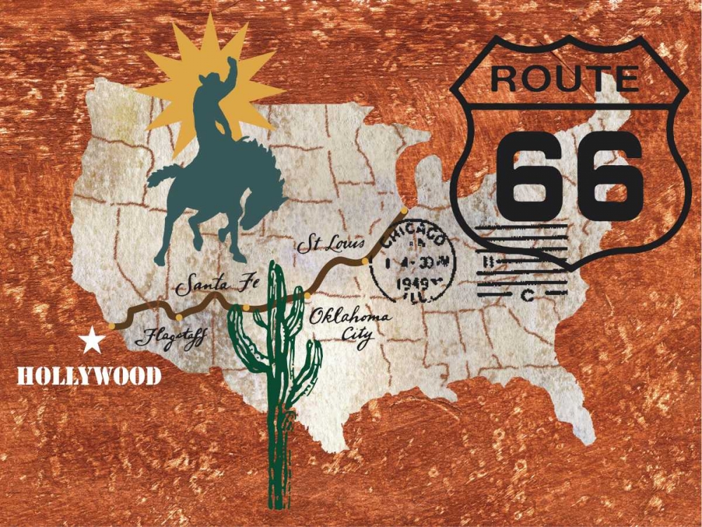 Wall art: Retro Roadtrip I, by Nocito, James