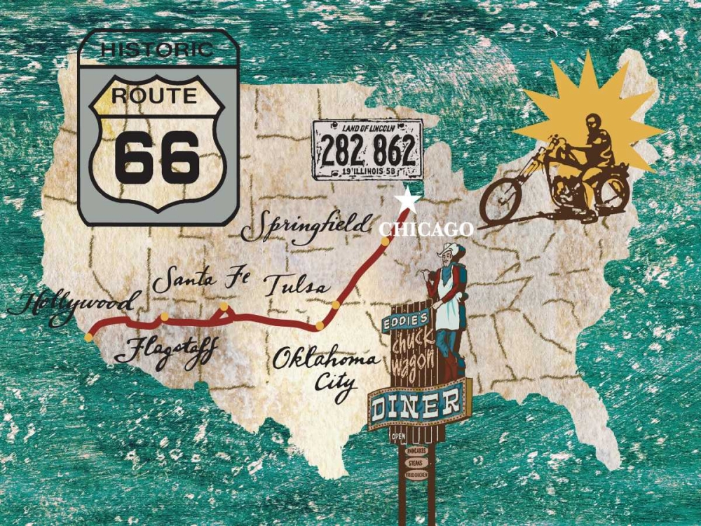 Wall art: Retro Roadtrip II, by Nocito, James