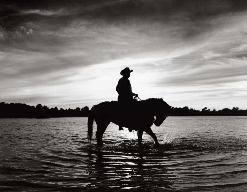 Art Print: Silhouettes at Sunset