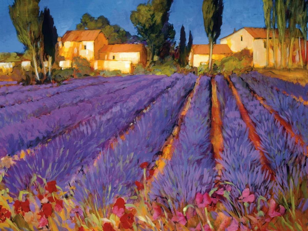 Wall art: Late Afternoon, Lavender Fields, by Craig, Philip