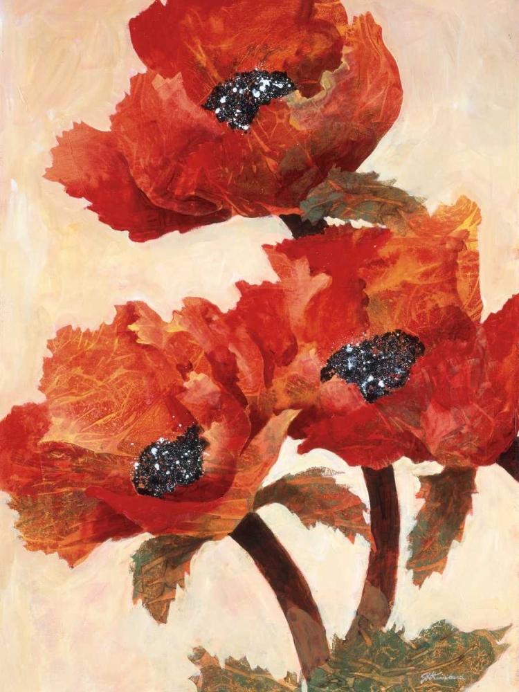Wall art: Poppies I, by Kamikura, Joyce