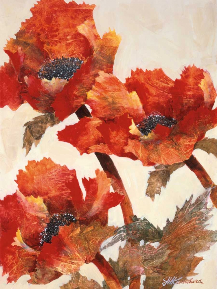 Wall art: Poppies II, by Kamikura, Joyce