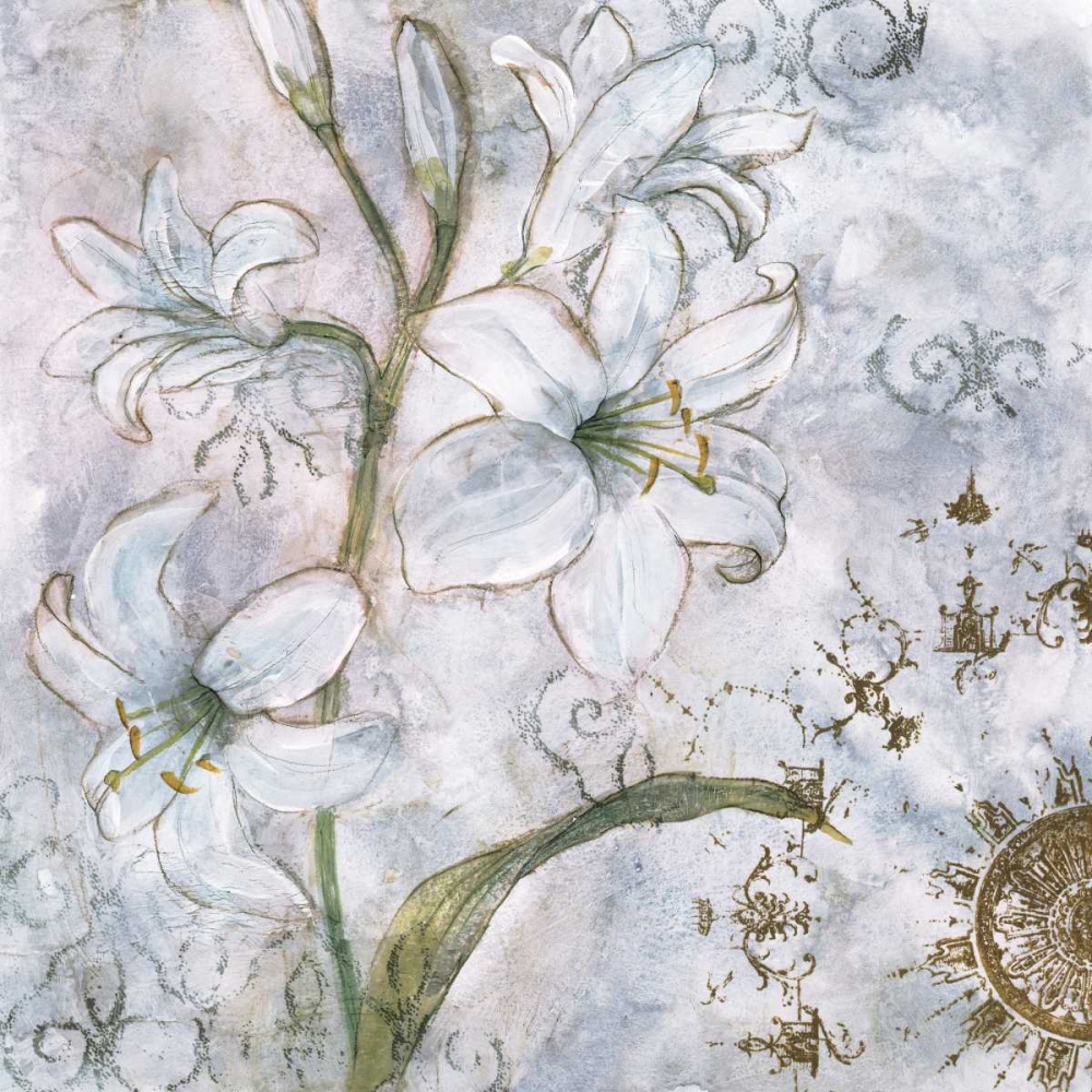 Wall Art Painting id:171143, Name: Floral Pearls I, Artist: Nocito, James