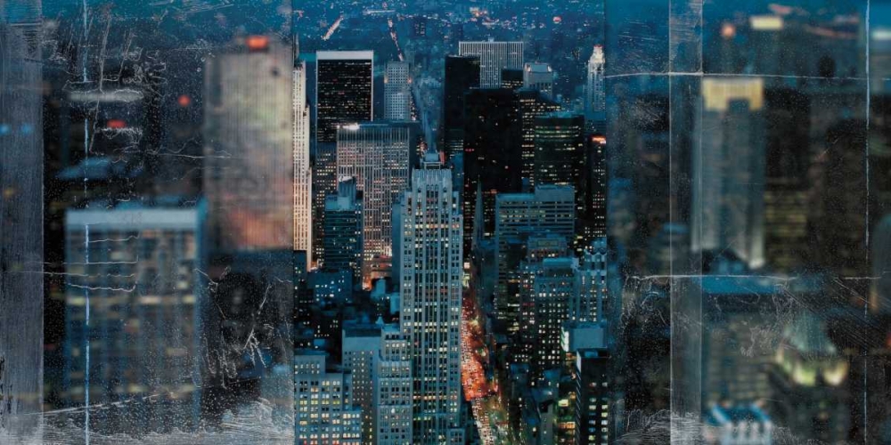 Wall art: Blue Manhattan, by Bailey, Nathan