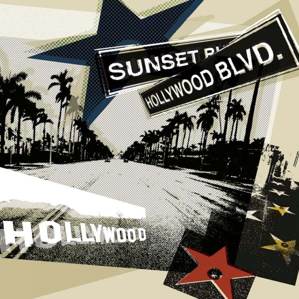 Wall art: Hollywood Blvd. II, by Venter, Tandi