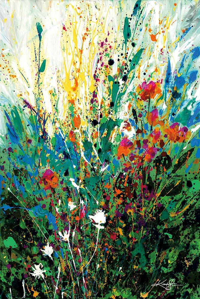 Wall Art Painting id:204208, Name: Floral Escape, Artist: Stanion, Kathy Morton