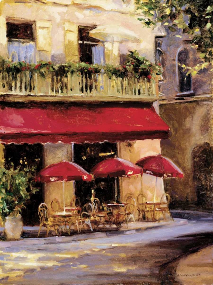 Wall art: Three Red Umbrellas, by Wicks, Keith