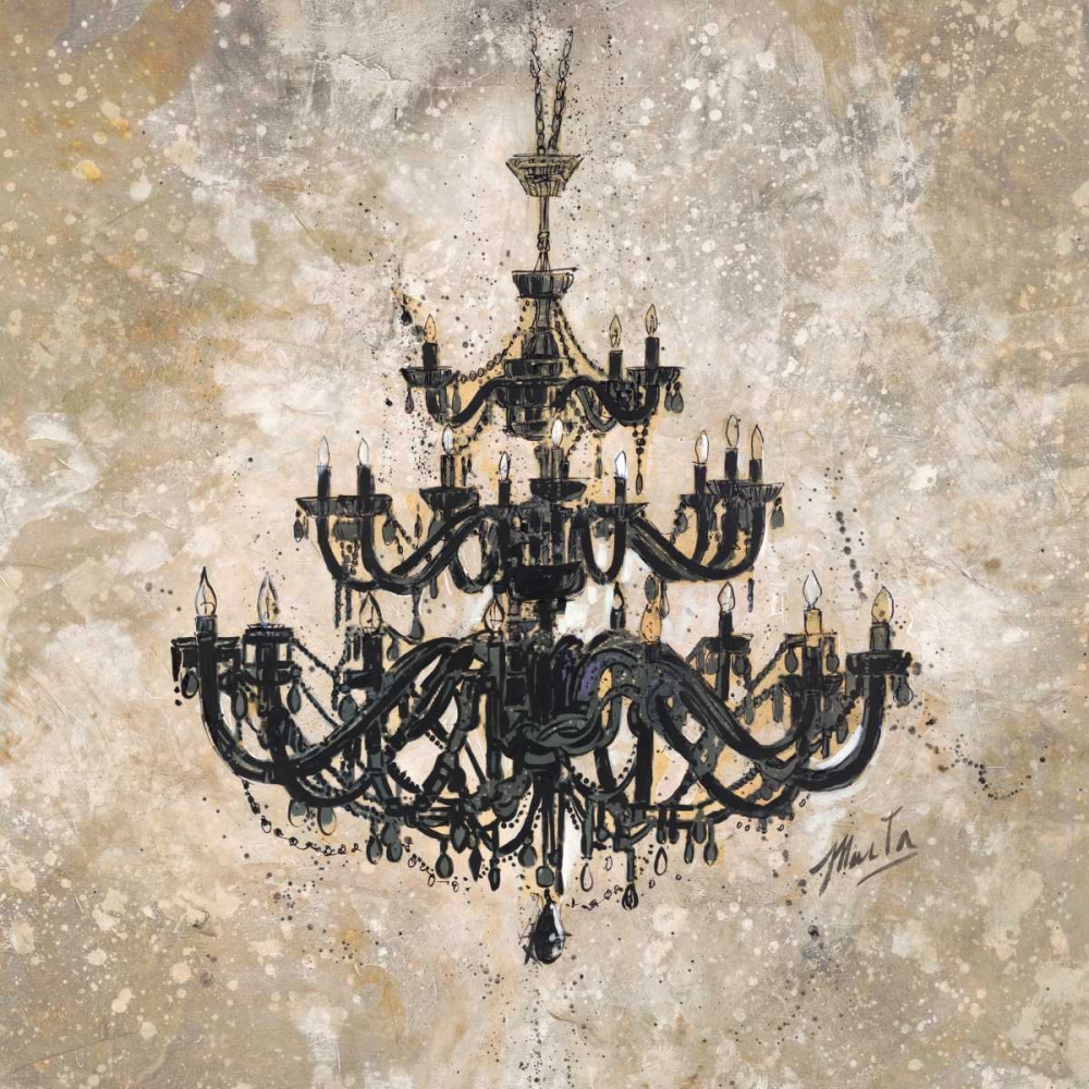 Art Print: Onyx Chandelier