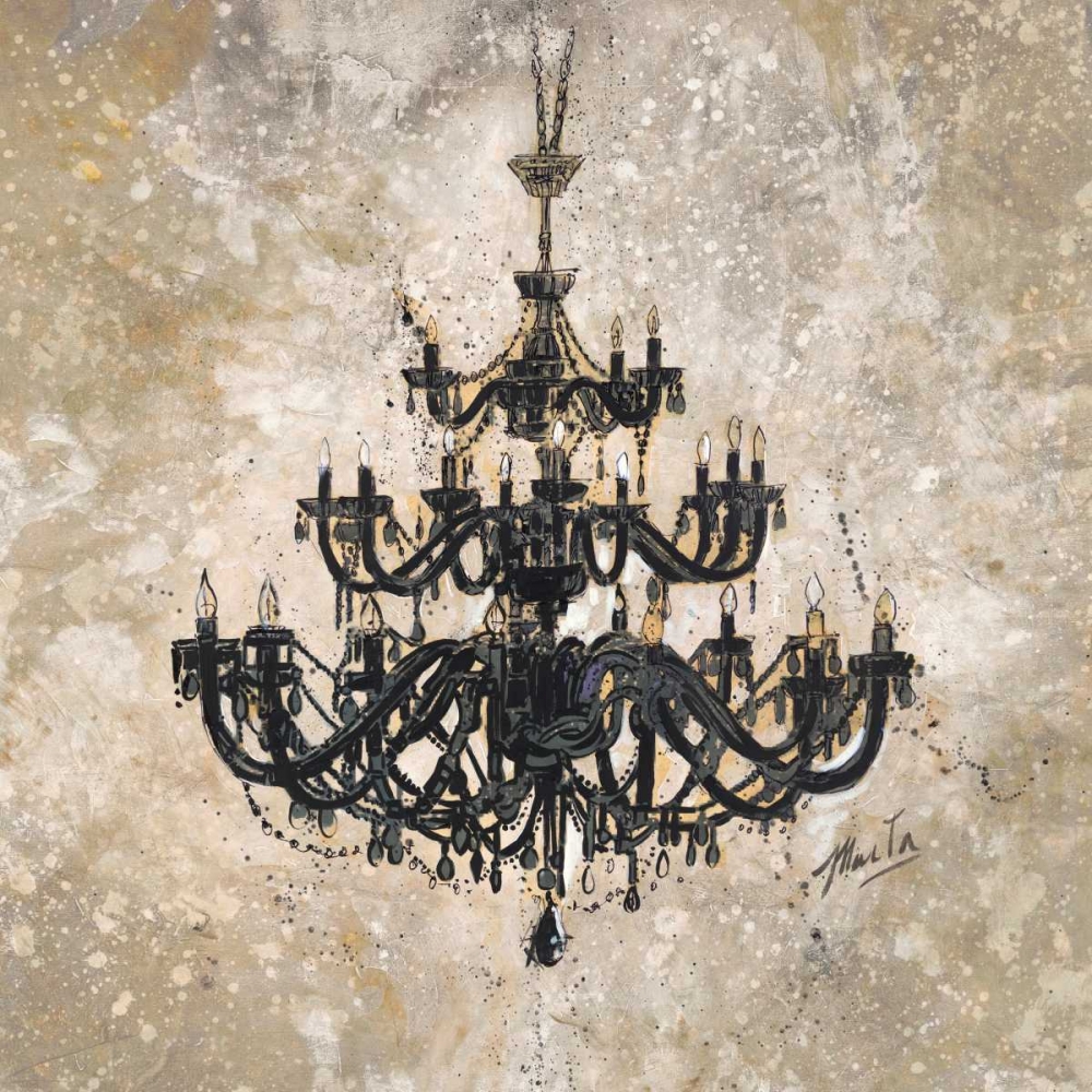 Art Print: Onyx Chandelier