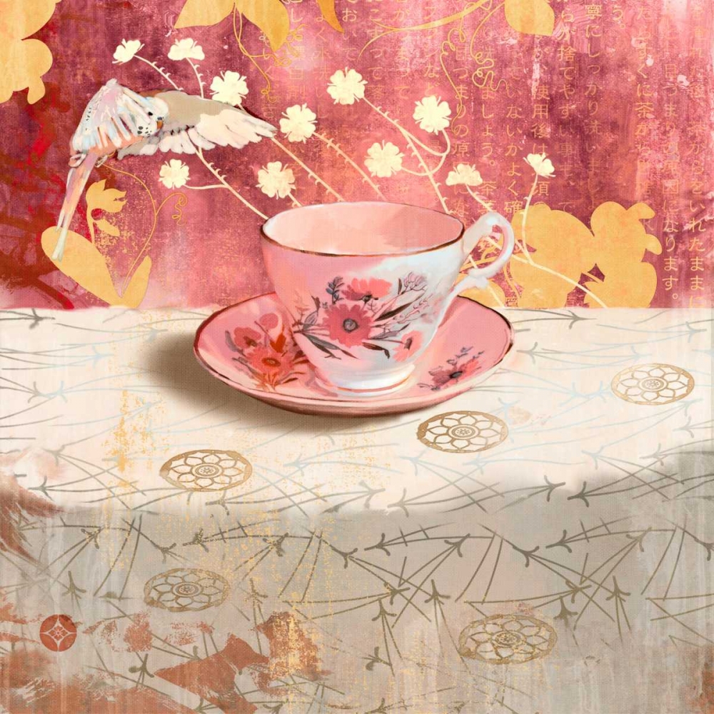 Wall Art Painting id:107556, Name: Society Serenity Tea Cup II, Artist: Evelia Designs