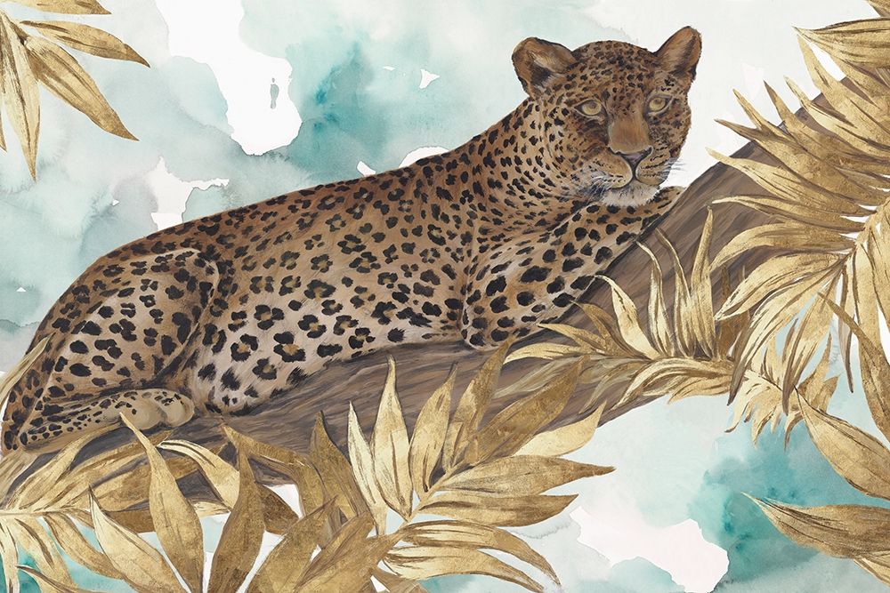 Wall Art Painting id:199486, Name: Golden Leopard , Artist: Watts, Eva