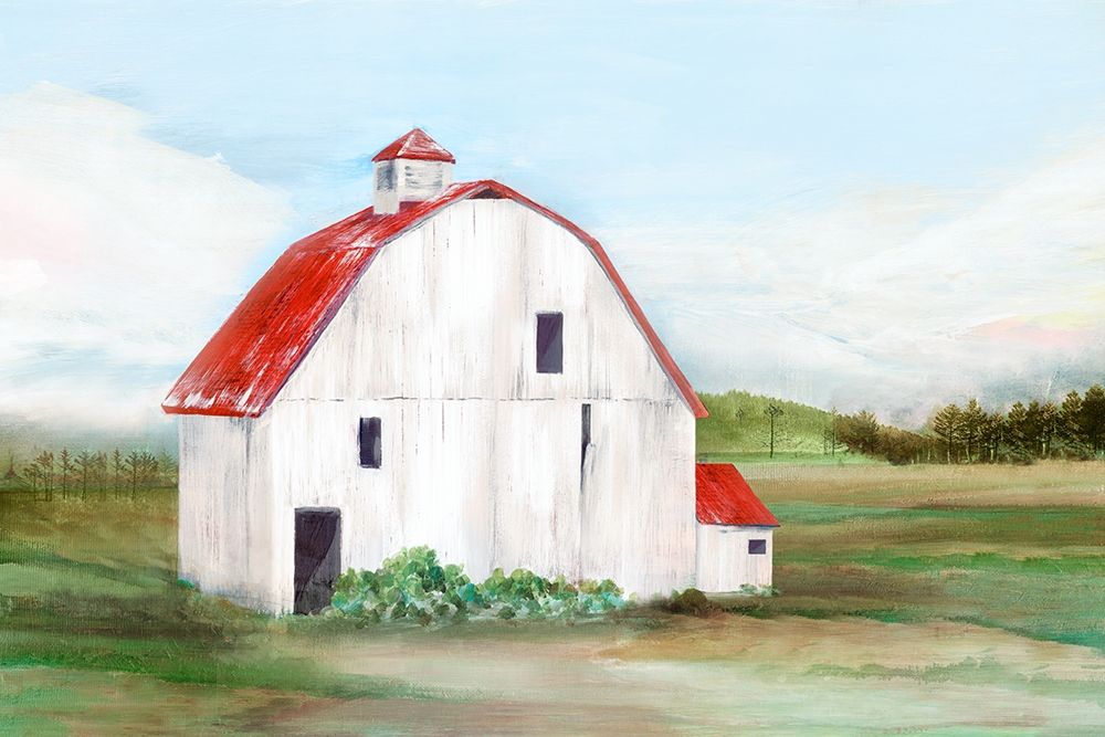 Wall Art Painting id:220006, Name: Red Barn I, Artist: Isabelle Z