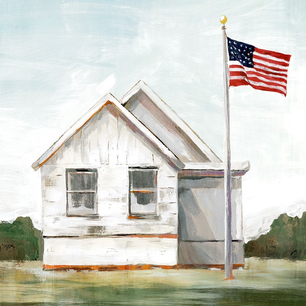 Wall Art Painting id:220084, Name: American Flag , Artist: Isabelle Z
