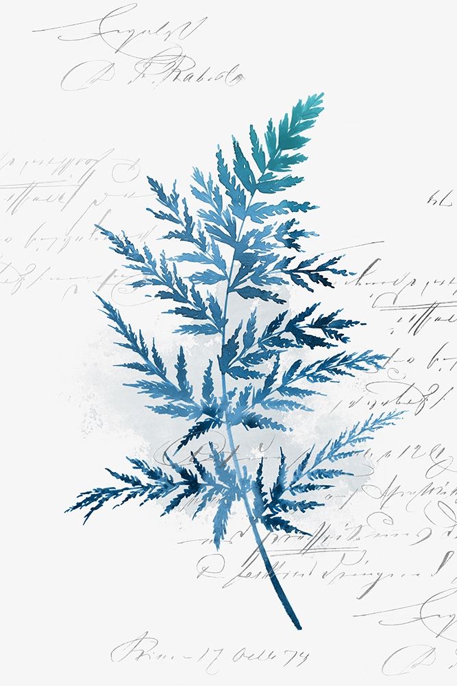 Wall Art Painting id:220106, Name: Botanical Blue I , Artist: Isabelle Z