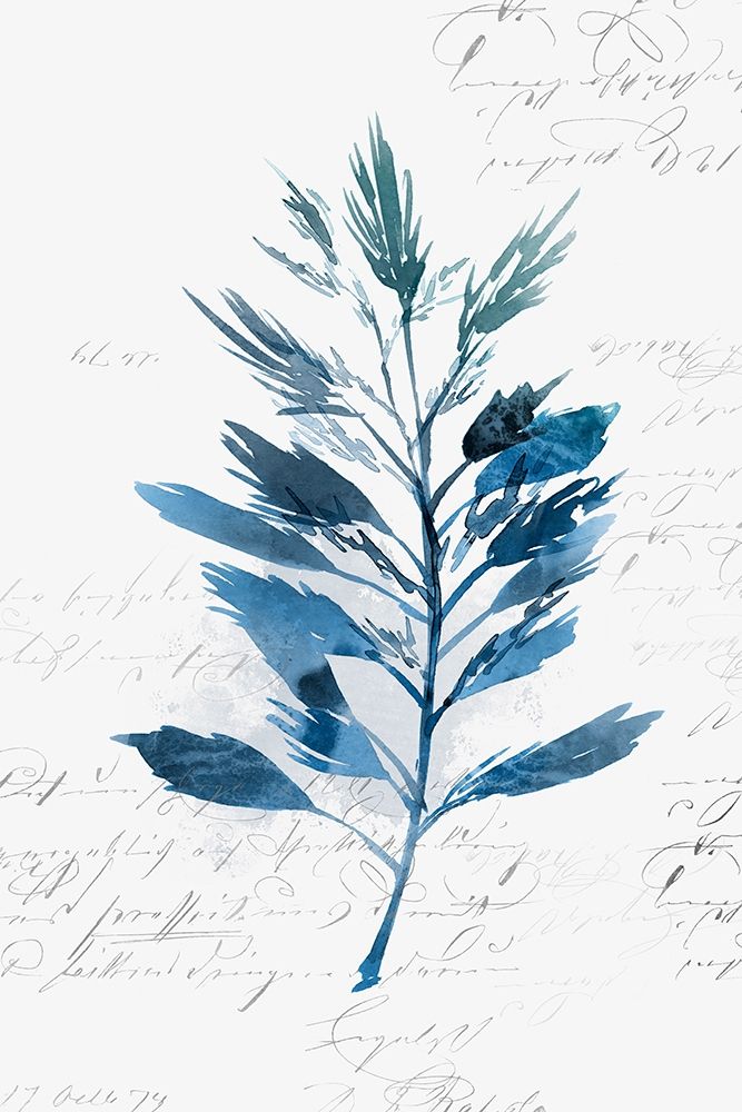 Wall Art Painting id:220107, Name: Botanical Blue II , Artist: Isabelle Z