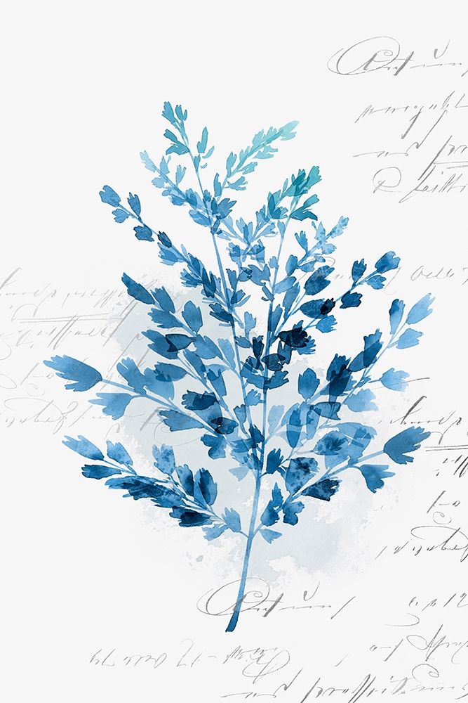 Wall Art Painting id:220108, Name: Botanical Blue III , Artist: Isabelle Z