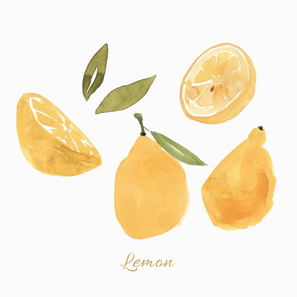 Art Print: Fresh Lemons