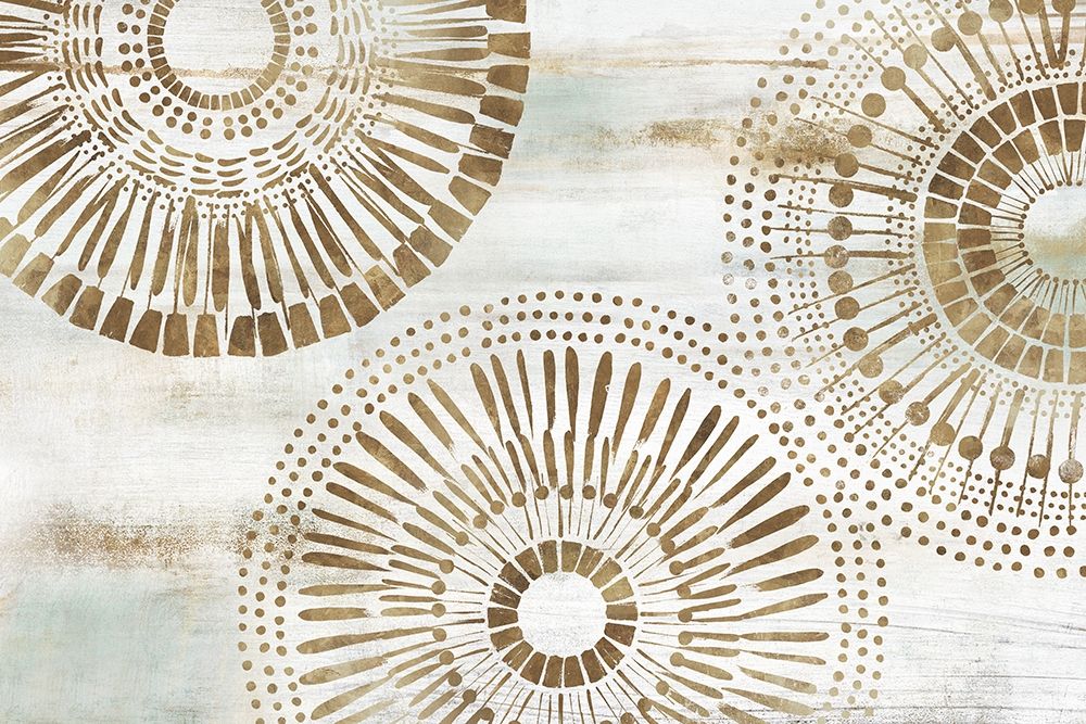 Wall art: Golden Circus I , by Isabelle Z