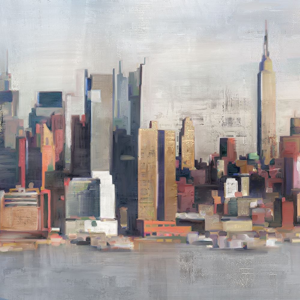 Wall Art Painting id:573178, Name: New York Skyline I, Artist: Fischer, David