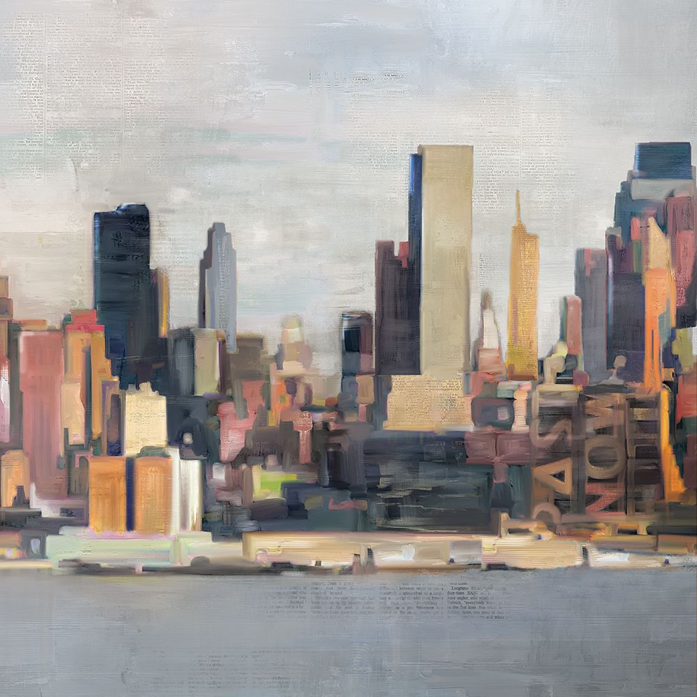 Wall Art Painting id:573179, Name: New York Skyline II, Artist: Fischer, David